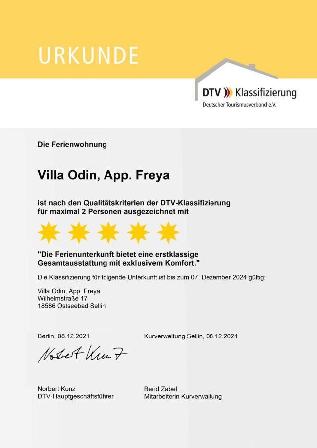 Sellin  Villa Odin Freya מראה חיצוני תמונה